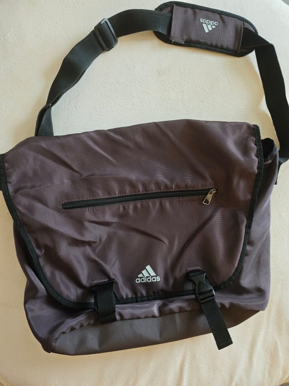 Adidas Brown Messenger Crossbody Bag Laptop School